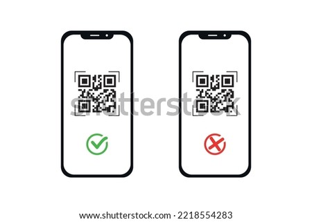 Qr code concept in smartphone.