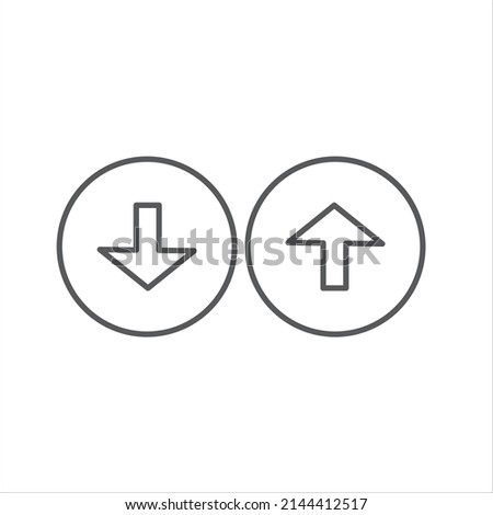 Arrow Circle Up+Down2 Icon Vector Design
