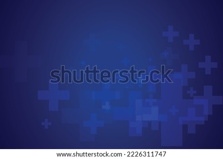 vector cross or plus pattern with blue (changeable) background color for the crosses