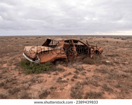 Similar – Image, Stock Photo burnt out car in the streets of berlin