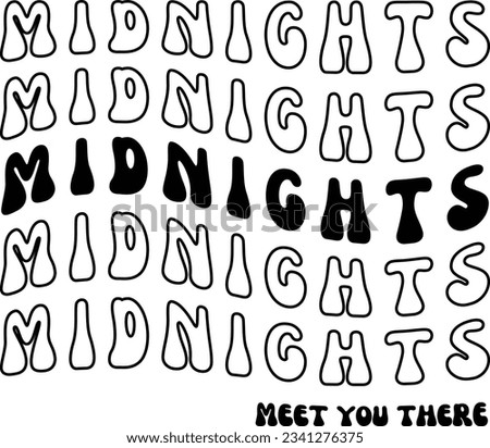 Midnights meet you there svg design, Midnights vector file