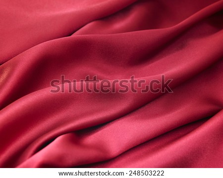 red satin with soft curve line