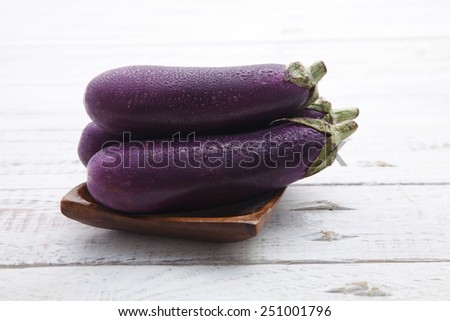 Close up of the egg plants