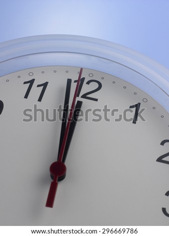 Time shows One Minute to twelve