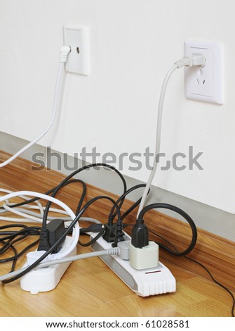 Tangled Mess Of Electric Power Cords Stock Photo 61028581 : Shutterstock