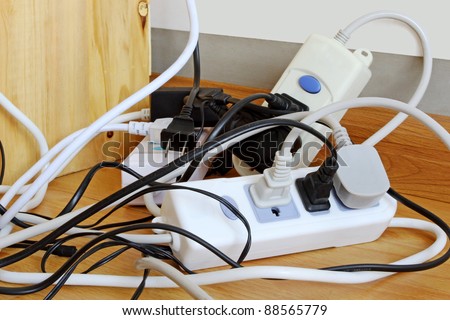 Overloaded Power Boards Stock Photo 88565779 : Shutterstock