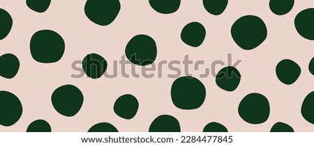 Vector flat background. Minimalist green trendy abstract polka dot pattern on a light background. Perfect for screensaver, poster, card, invitation or home decor.