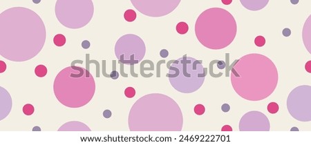 Vector flat background. Minimalist trendy abstract polka dot pattern. Perfect for screensaver, poster, card, invitation or home decor.