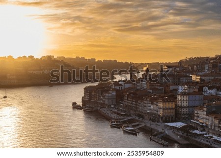 Similar – Foto Bild porto city flusslandschaft sonnenuntergang