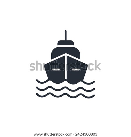 Similar – Image, Stock Photo Boats with colorful fronts in harbor