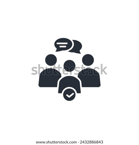 mediation icon. vector.Editable stroke.linear style sign for use web design,logo.Symbol illustration.