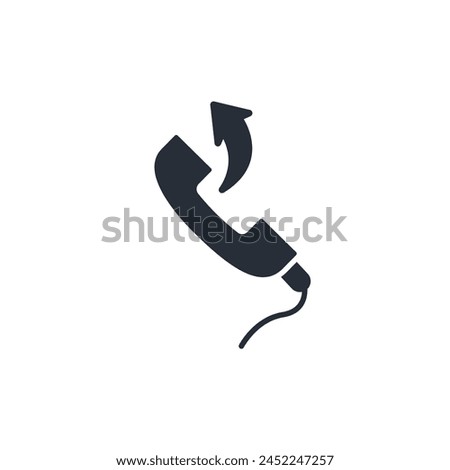 call forward icon. vector.Editable stroke.linear style sign for use web design,logo.Symbol illustration.