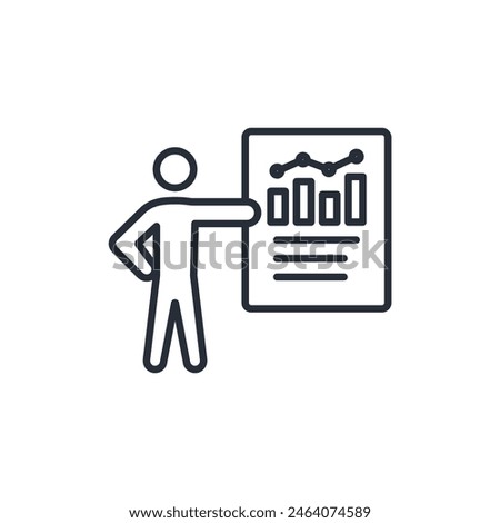 analytics icon. vector.Editable stroke.linear style sign for use web design,logo.Symbol illustration.