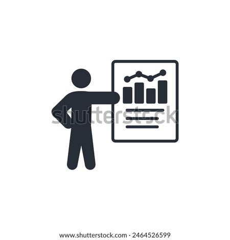 analytics icon. vector.Editable stroke.linear style sign for use web design,logo.Symbol illustration.