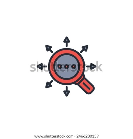 look for icon. vector.Editable stroke.linear style sign for use web design,logo.Symbol illustration.