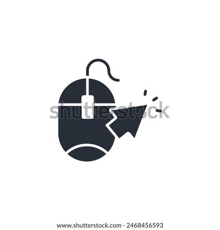 pay per click icon. vector.Editable stroke.linear style sign for use web design,logo.Symbol illustration.