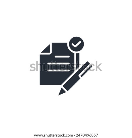 agreement icon. vector.Editable stroke.linear style sign for use web design,logo.Symbol illustration.