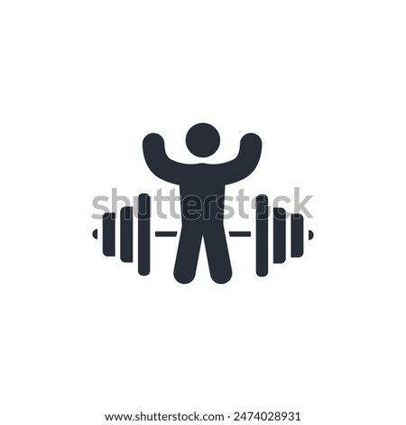 gym icon. vector.Editable stroke.linear style sign for use web design,logo.Symbol illustration.