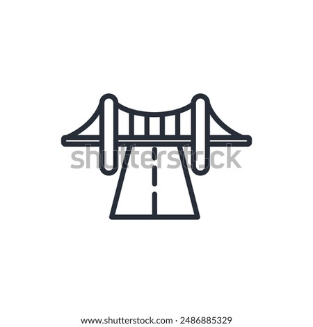 infrastructure icon. vector.Editable stroke.linear style sign for use web design,logo.Symbol illustration.