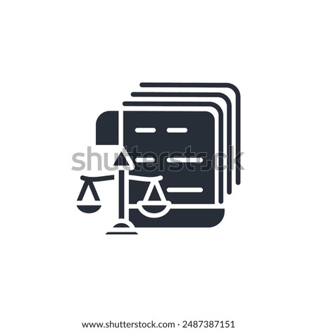 Justice icon. vector.Editable stroke.linear style sign for use web design,logo.Symbol illustration.
