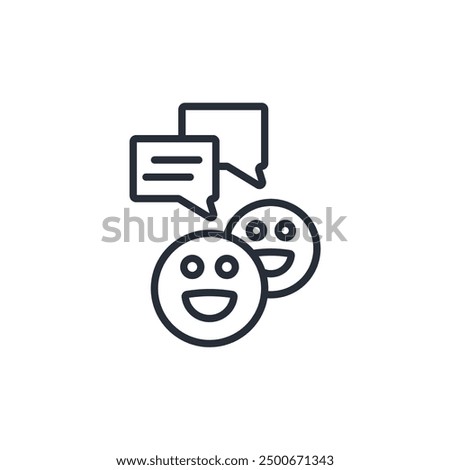 optimistic outlook icon. vector.Editable stroke.linear style sign for use web design,logo.Symbol illustration.