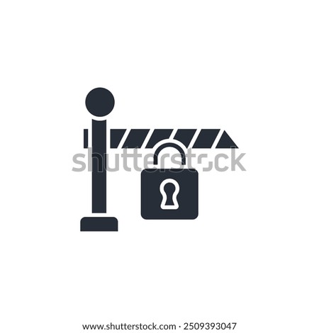 Barrier icon. vector.Editable stroke.linear style sign for use web design,logo.Symbol illustration.