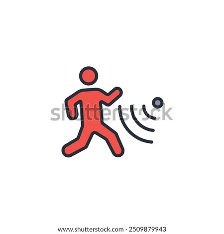 Motion sensor icon. vector.Editable stroke.linear style sign for use web design,logo.Symbol illustration.