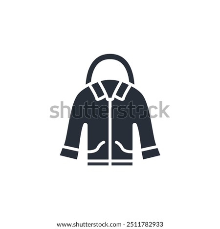 jacket icon. vector.Editable stroke.linear style sign for use web design,logo.Symbol illustration.