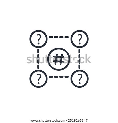 Anonymity network icon. vector.Editable stroke.linear style sign for use web design,logo.Symbol illustration.