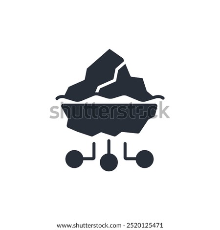 deep web icon. vector.Editable stroke.linear style sign for use web design,logo.Symbol illustration.