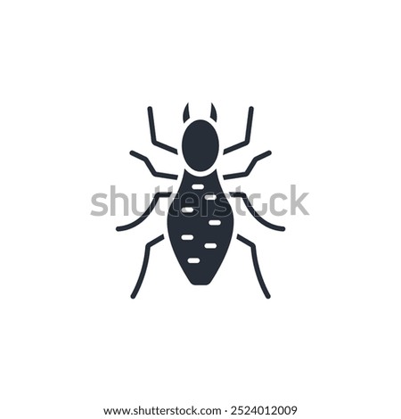 Termite icon. vector.Editable stroke.linear style sign for use web design,logo.Symbol illustration.