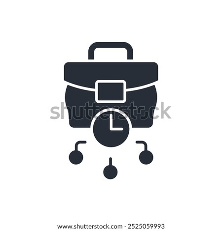 hourly icon. vector.Editable stroke.linear style sign for use web design,logo.Symbol illustration.