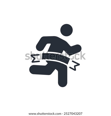 finish line icon. vector.Editable stroke.linear style sign for use web design,logo.Symbol illustration.