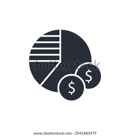 shares icon. vector.Editable stroke.linear style sign for use web design,logo.Symbol illustration.