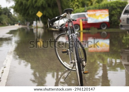 Bike after heavy rain