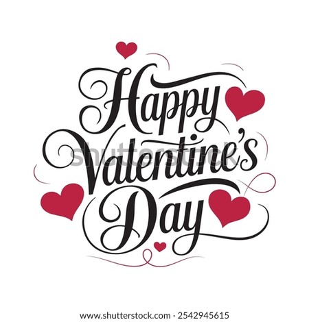 Happy Valentines day typography T-shirt design