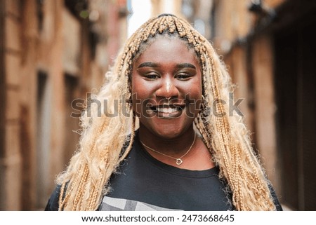 Image, Stock Photo Stylish ethnic female teenager with cigarette