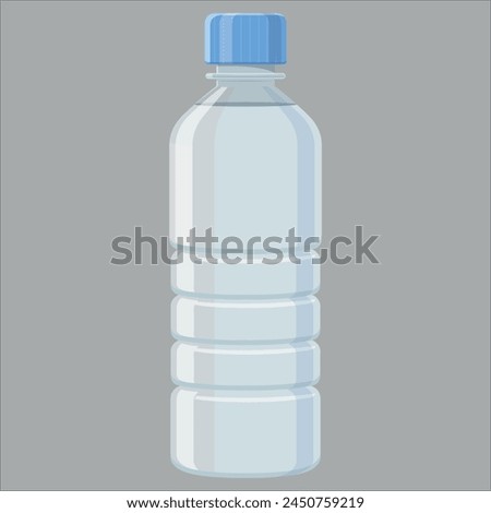 plastic bottle vector icon isolated on white background