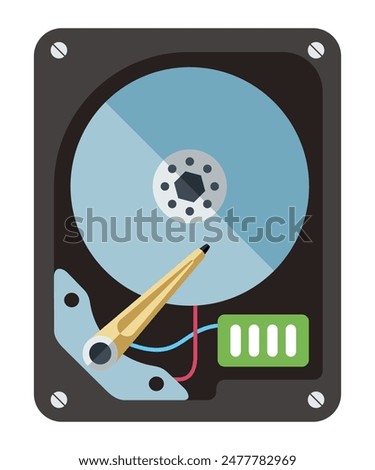 hard drive HDD vector icon isolated on white background
