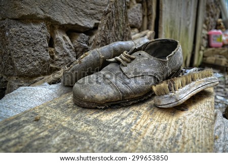 Old shoes from Bulgarian village