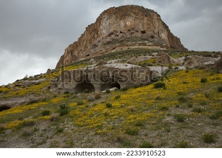 Landscape in Soganli Valley in Kayseri Province,Turkey,Anatolian Peninsula,Western Asia
 Stock foto © 