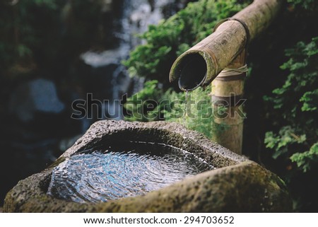 bamboo water fountain