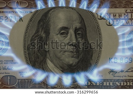 Dollar against the backdrop of burning gas