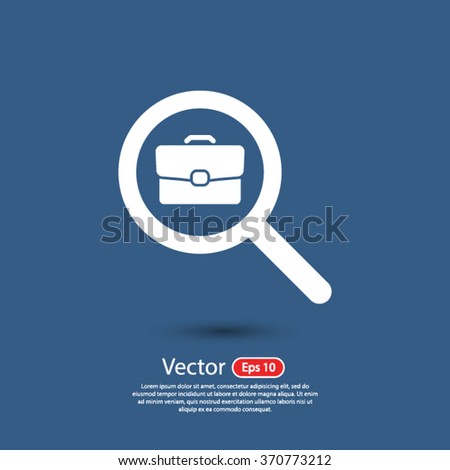 search job, icon. One of set web icons