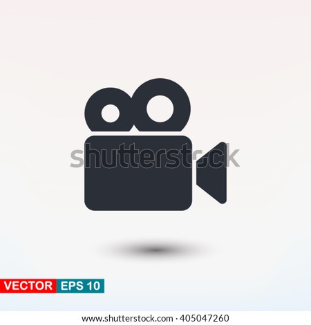 Video camera vector icon