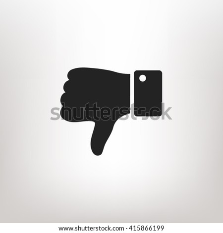 Thumb down icon vector