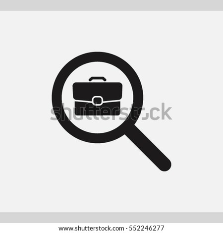 search job, icon. One of set web icons