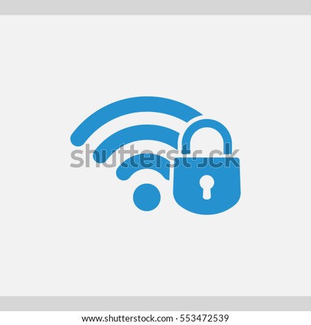  security wifi  icon. One of set web icons