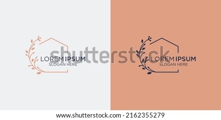 logo design home decor and branding card