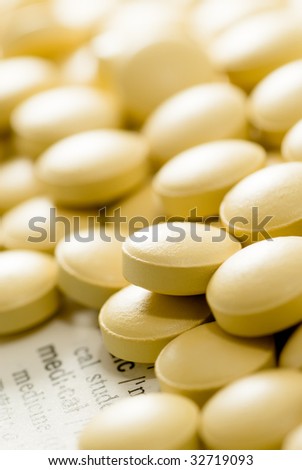 Here are a lot of pill on the paper.